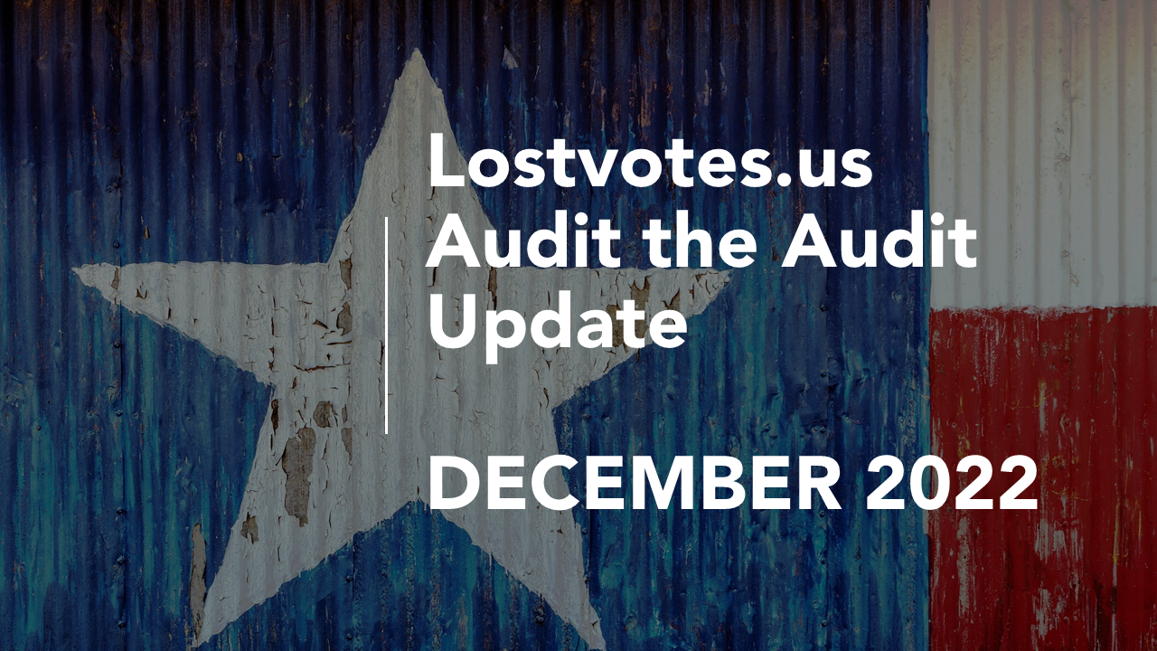 Texas audit phase one title card