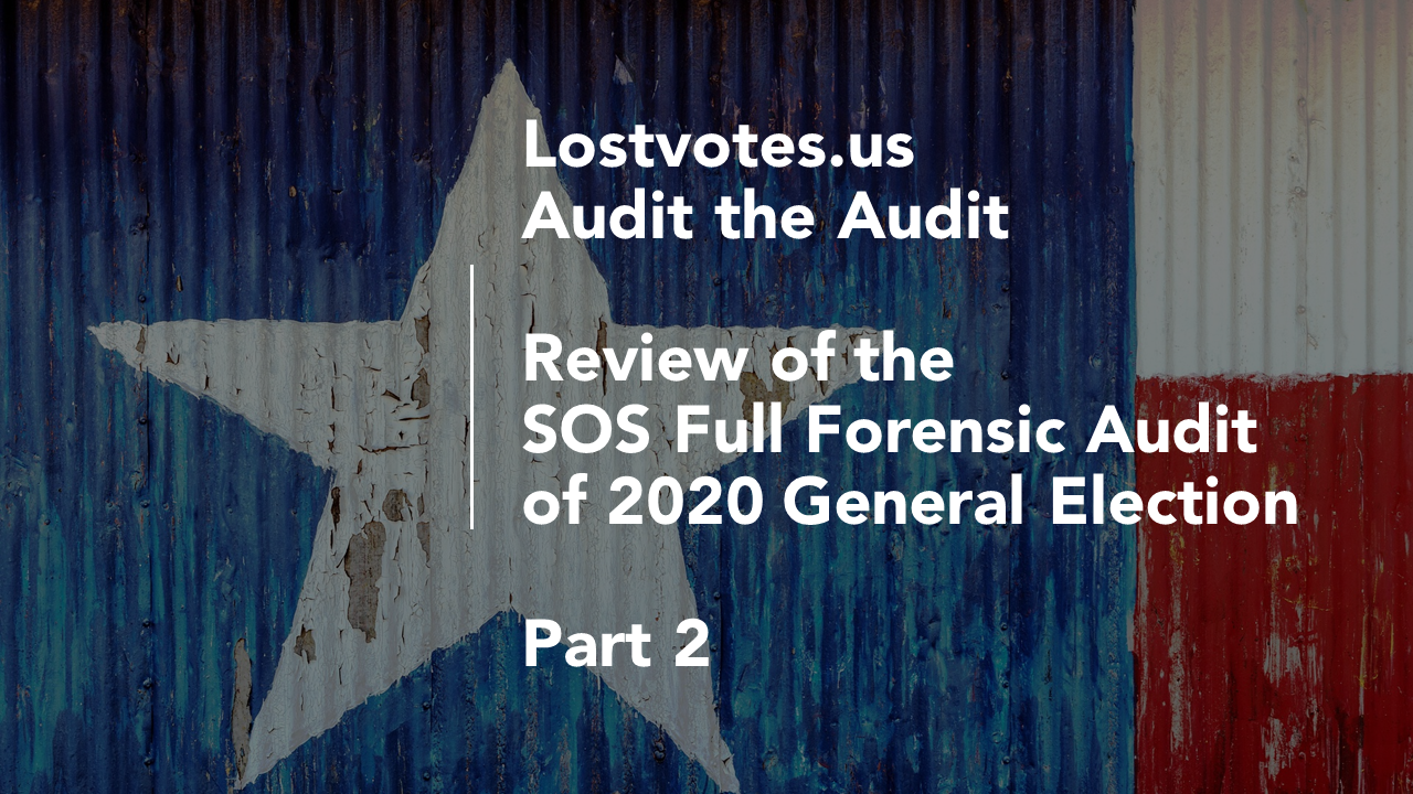 Texas audit phase two title card